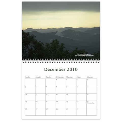 2010 Smoky Mountain Calendar By Kevin Newcomb Dec 2010