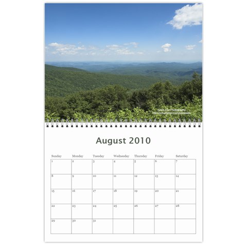 2010 Smoky Mountain Calendar By Kevin Newcomb Aug 2010