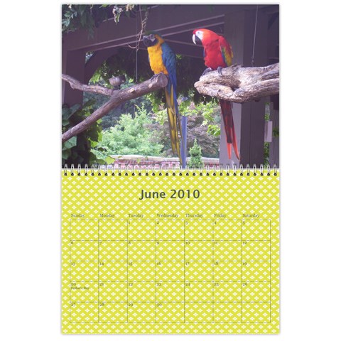 Calendar Of Vacation By Tammy Hughes Jun 2010
