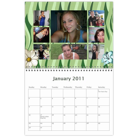 Family Calendar By Terry Frederick Jan 2011