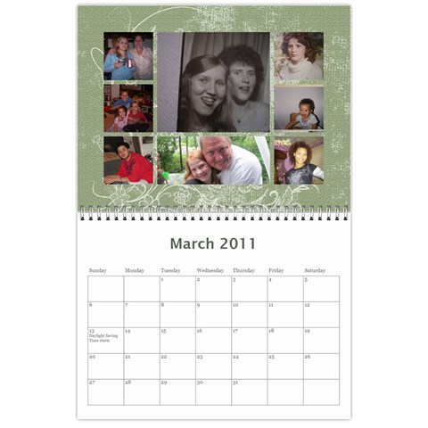 Family Calendar By Terry Frederick Mar 2011