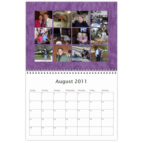Family Calendar By Terry Frederick Aug 2011