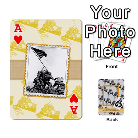 Ace Support Our Troops By Brooke Front - HeartA