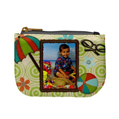 Tropical Beach Coin Purse By Starr Front