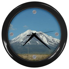 tick tock mt shasta - Wall Clock (Black)