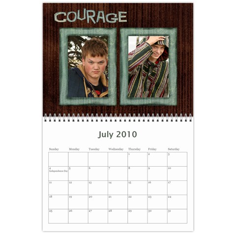 Chris & Steve Senior Pics Calendar By Amyjo Jul 2010