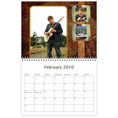 Chris & Steve Senior Pics Calendar By Amyjo Feb 2010