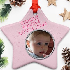 Baby s First Christmas - Star Ornament (Two Sides)