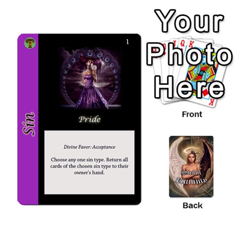 Sinful Rummy Front - Heart7