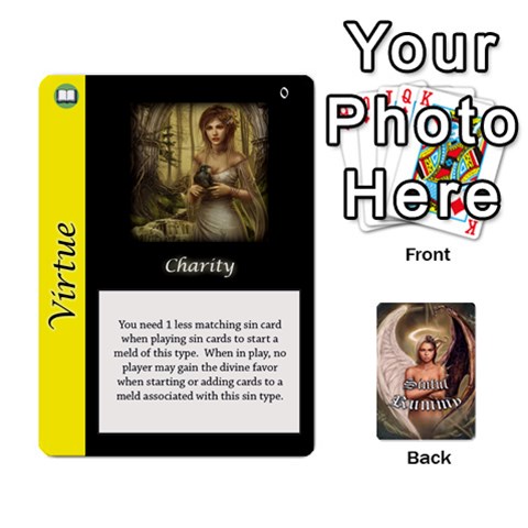 Sinful Rummy Front - Heart8
