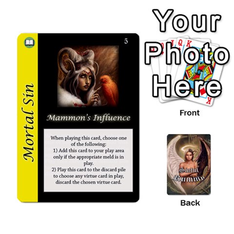Sinful Rummy Front - Heart9