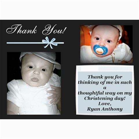 Ryan 1 By Jessica 7 x5  Photo Card - 4