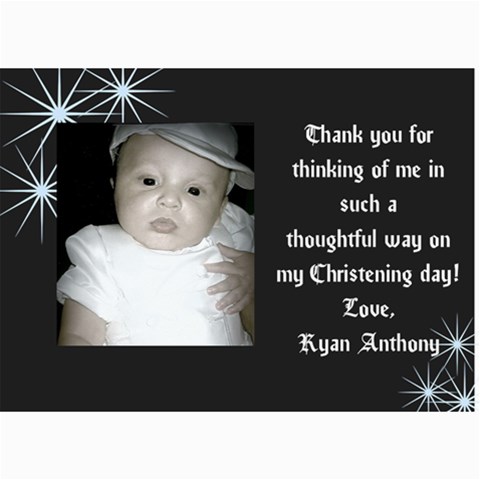 Ryan 1 By Jessica 7 x5  Photo Card - 5