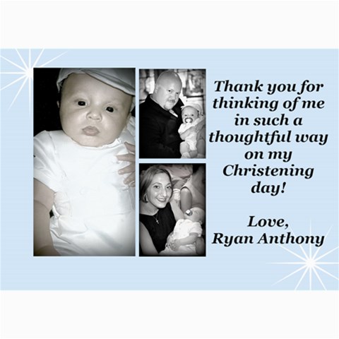Ryan 1 By Jessica 7 x5  Photo Card - 7