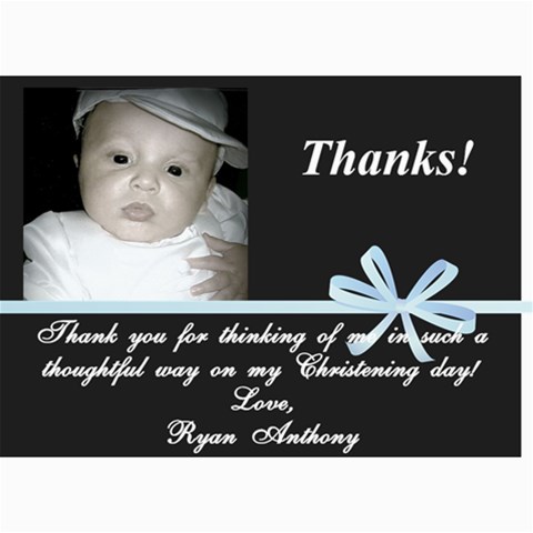 Ryan 1 By Jessica 7 x5  Photo Card - 8