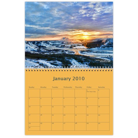 2010 Calender Landscapes By Kim Sullivan Jan 2010
