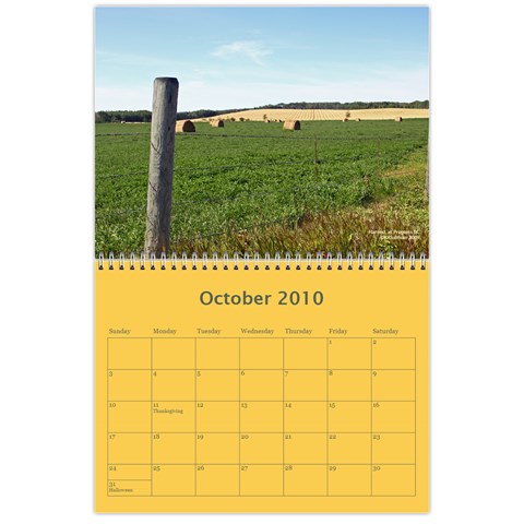 2010 Calender Landscapes By Kim Sullivan Oct 2010
