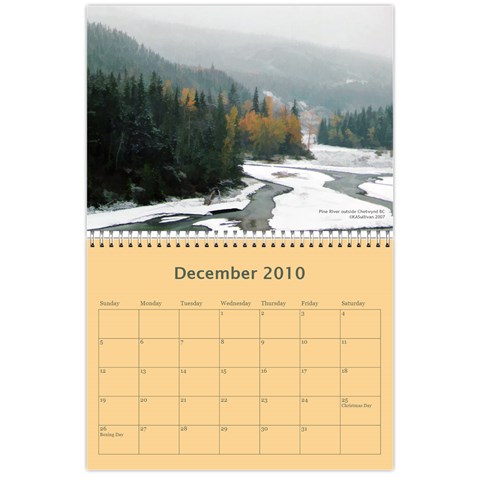 2010 Calender Landscapes By Kim Sullivan Dec 2010