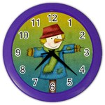 Scarecrow Clock - Color Wall Clock