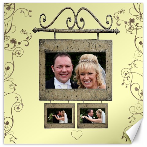 Wedding Canvas 12 X 12 By Catvinnat 11.4 x11.56  Canvas - 1