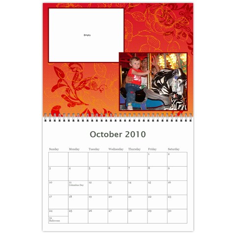 2010 Calendar By Bobbie Vining Oct 2010