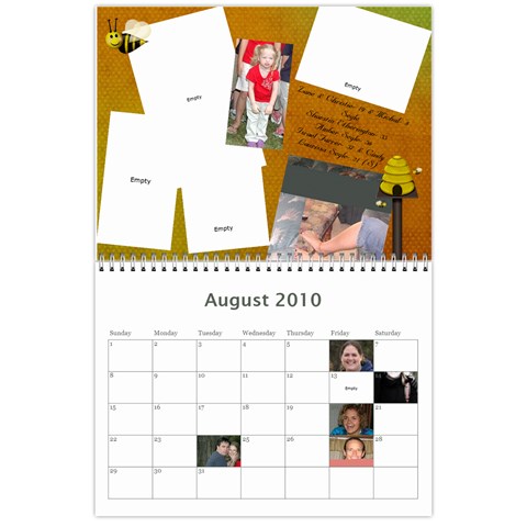 18 Mo Calendar By Colette Aug 2010