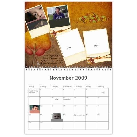 18 Mo Calendar By Colette Nov 2009