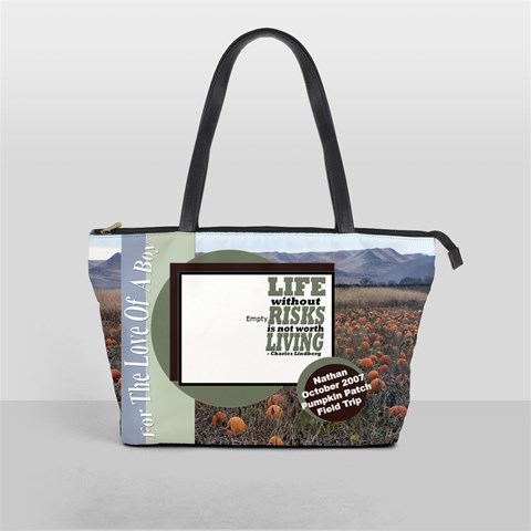 12x12 Pumpkin Patch Photographic Background Kit Purse By Anne Front
