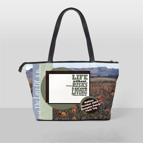 12x12 Pumpkin Patch Photographic Background Kit Purse By Anne Back