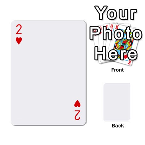 54 Playing Card Shape 1 By Wood Johnson Front - Heart2