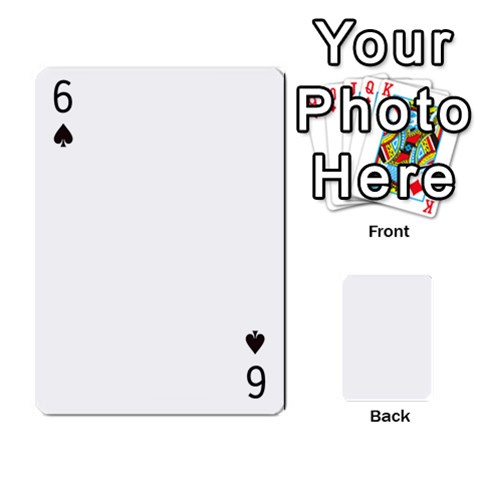 54 Playing Card Shape 1 By Wood Johnson Front - Spade6
