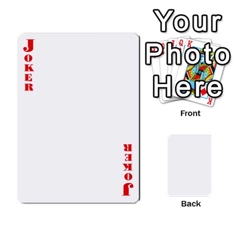 54 Playing Card Shape 1 By Wood Johnson Front - Joker2