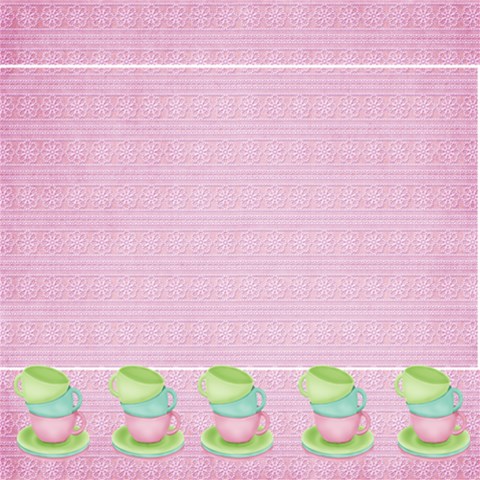 Tea Party Scrapbook Pages 12  X 12  12 x12  Scrapbook Page - 2