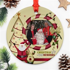 xmasgrannygramps1 - Ornament (Round)