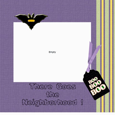 Spooky! By Diann 8 x8  Scrapbook Page - 1