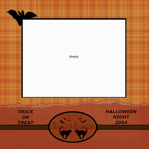 Halloween Group 2004 By Diann 8 x8  Scrapbook Page - 1