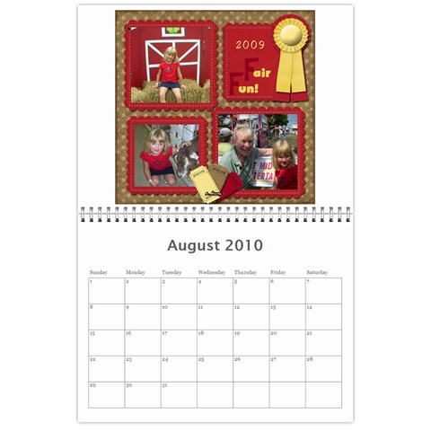 2009 Calendar By Tammy Aug 2010