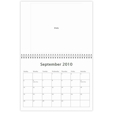 2009 Calendar By Tammy Sep 2010