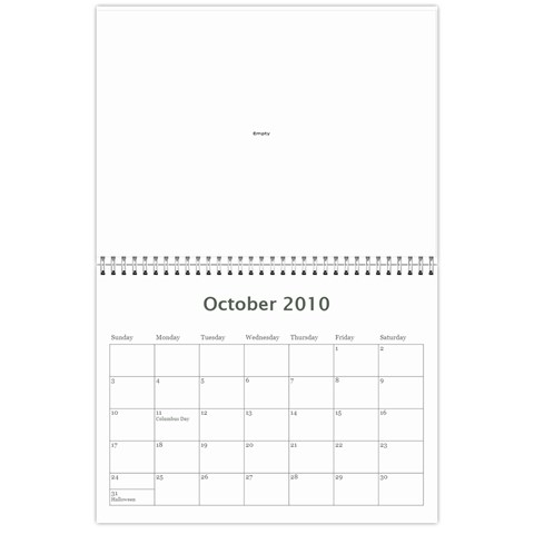My Wall Calendar 2010 By Do Anh Oct 2010