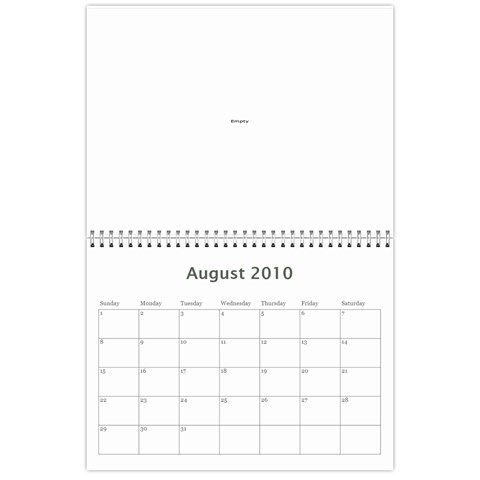 My Wall Calendar 2010 By Do Anh Aug 2010