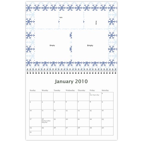 Gin Calender By Crystal Shaffer Jan 2010