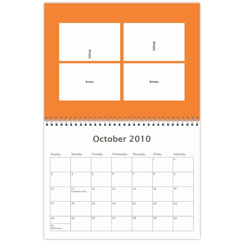 Gin Calender By Crystal Shaffer Oct 2010