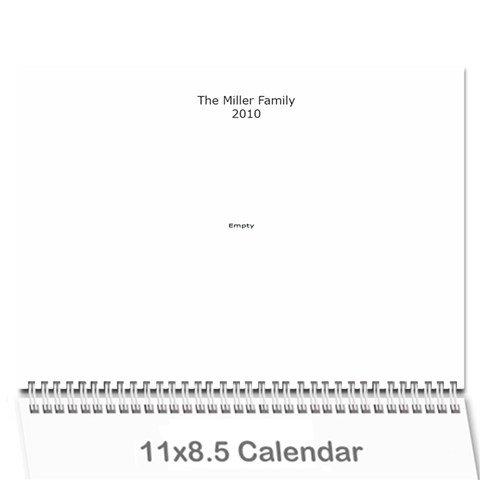 Miller Calendar By Anna Cover