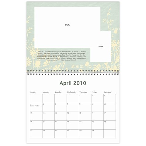 Miller Calendar By Anna Apr 2010