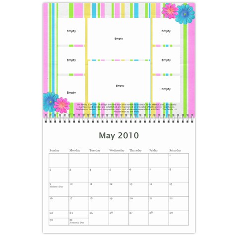 Miller Calendar By Anna May 2010