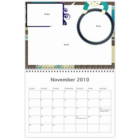 Calendario Mama By Yaline Nov 2010
