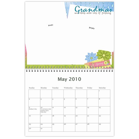 Calendario Mama By Yaline May 2010