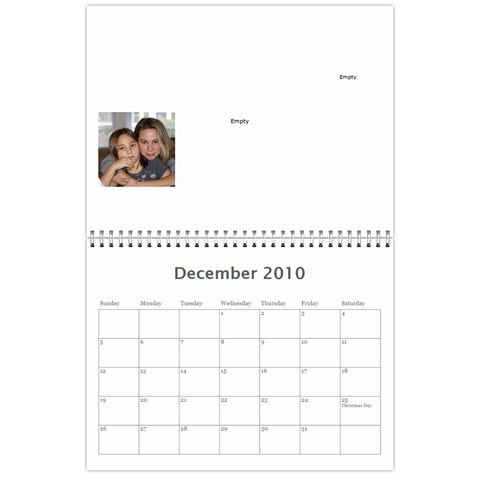 Birhtday Alender By Cheryl Dec 2010