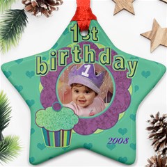 1st birthday - Ornament (Star)