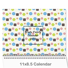 Brady Calendar - Wall Calendar 11  x 8.5  (12-Months)